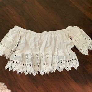 white off the shoulder top
